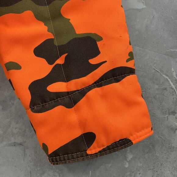 90s Vintage Chiller Killer Jacket Mens Medium Orange Camo Hunting Insulated - Picture 9 of 15